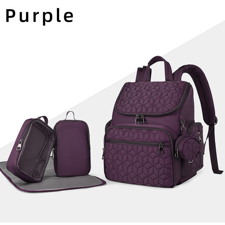 Quilted Multi-Compartment Backpack Bowlift