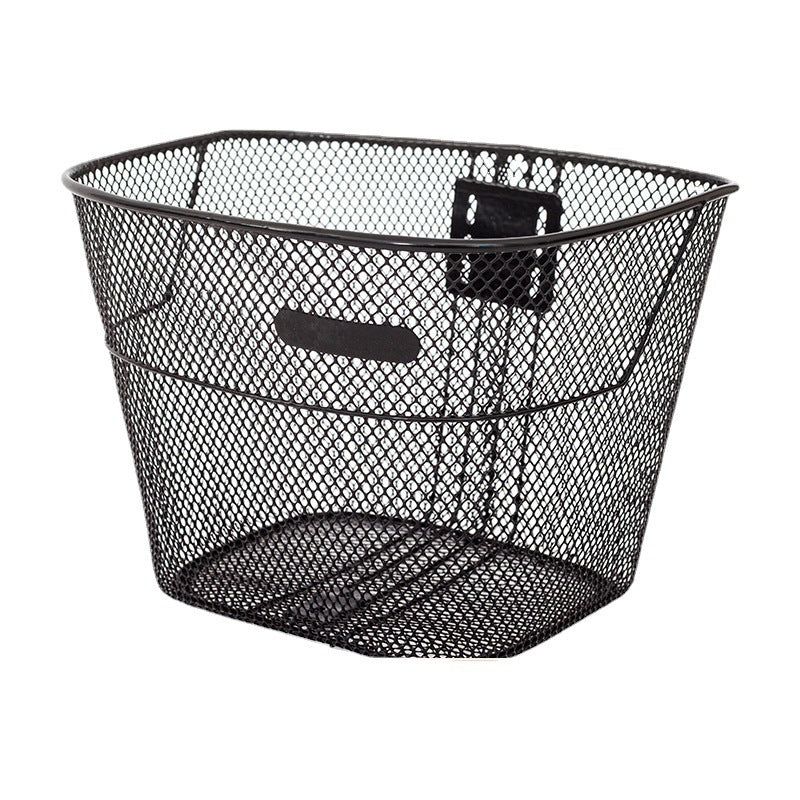 ventilated steel mesh bicycle front basket with quick-release bracket Bowlift