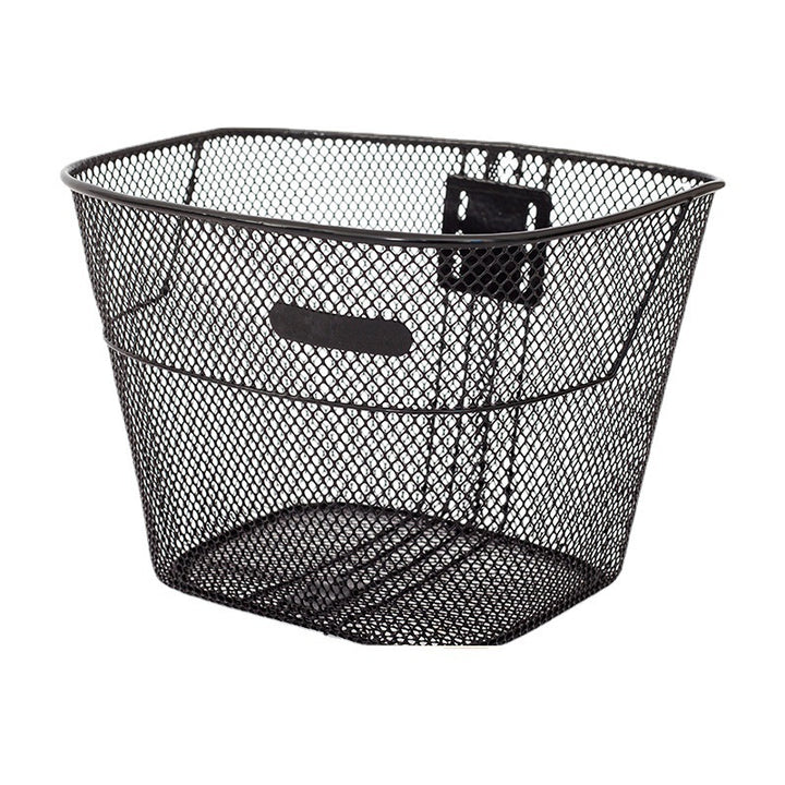 ventilated steel mesh bicycle front basket with quick-release bracket Bowlift