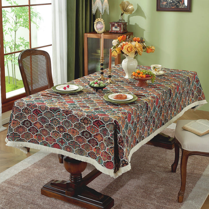 Elegant Patterned Tablecloth
