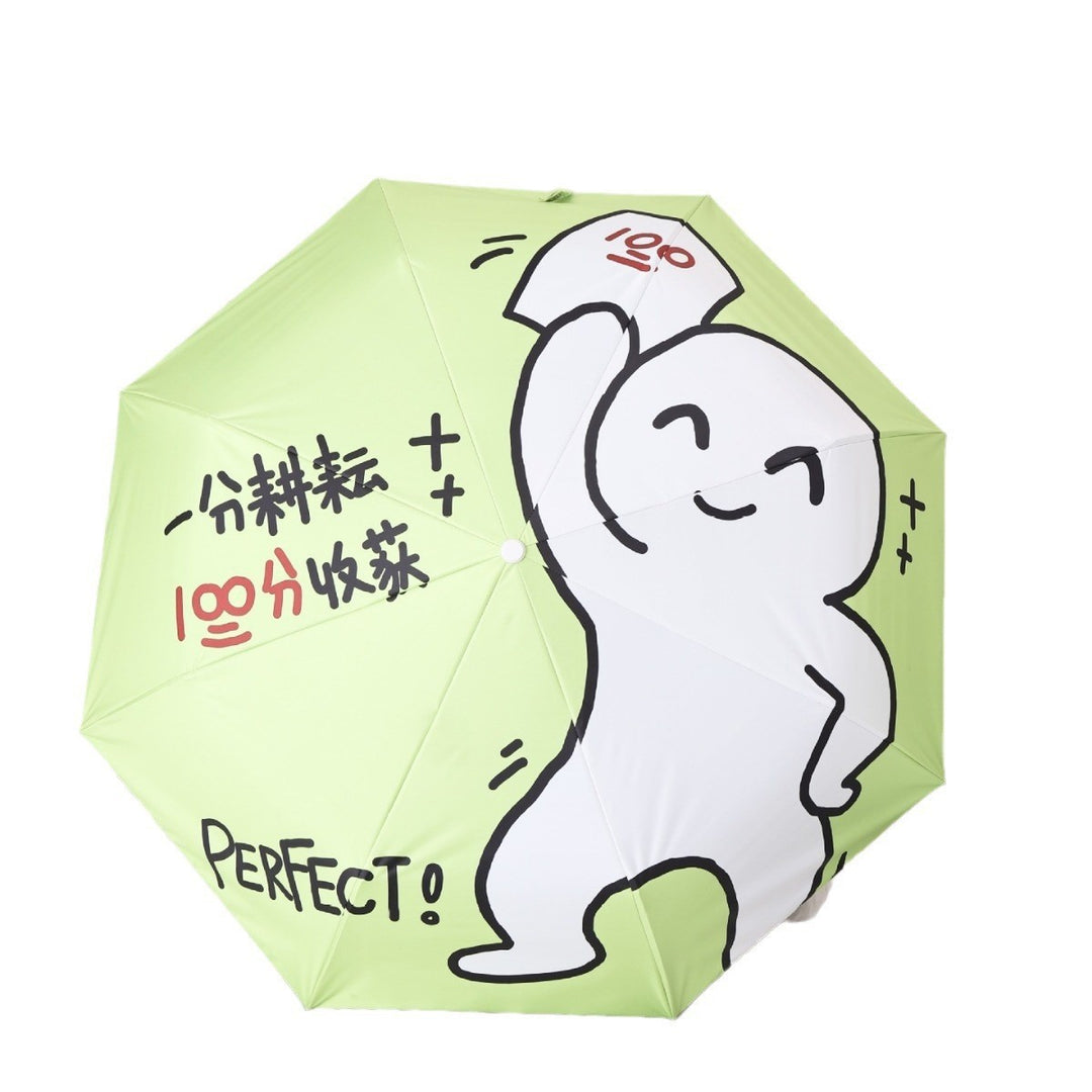 Women's creative and colorful folding umbrella with a unique design Bowlift