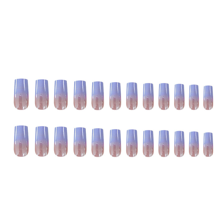 Elegant Ombre Artificial Nails Bowlift