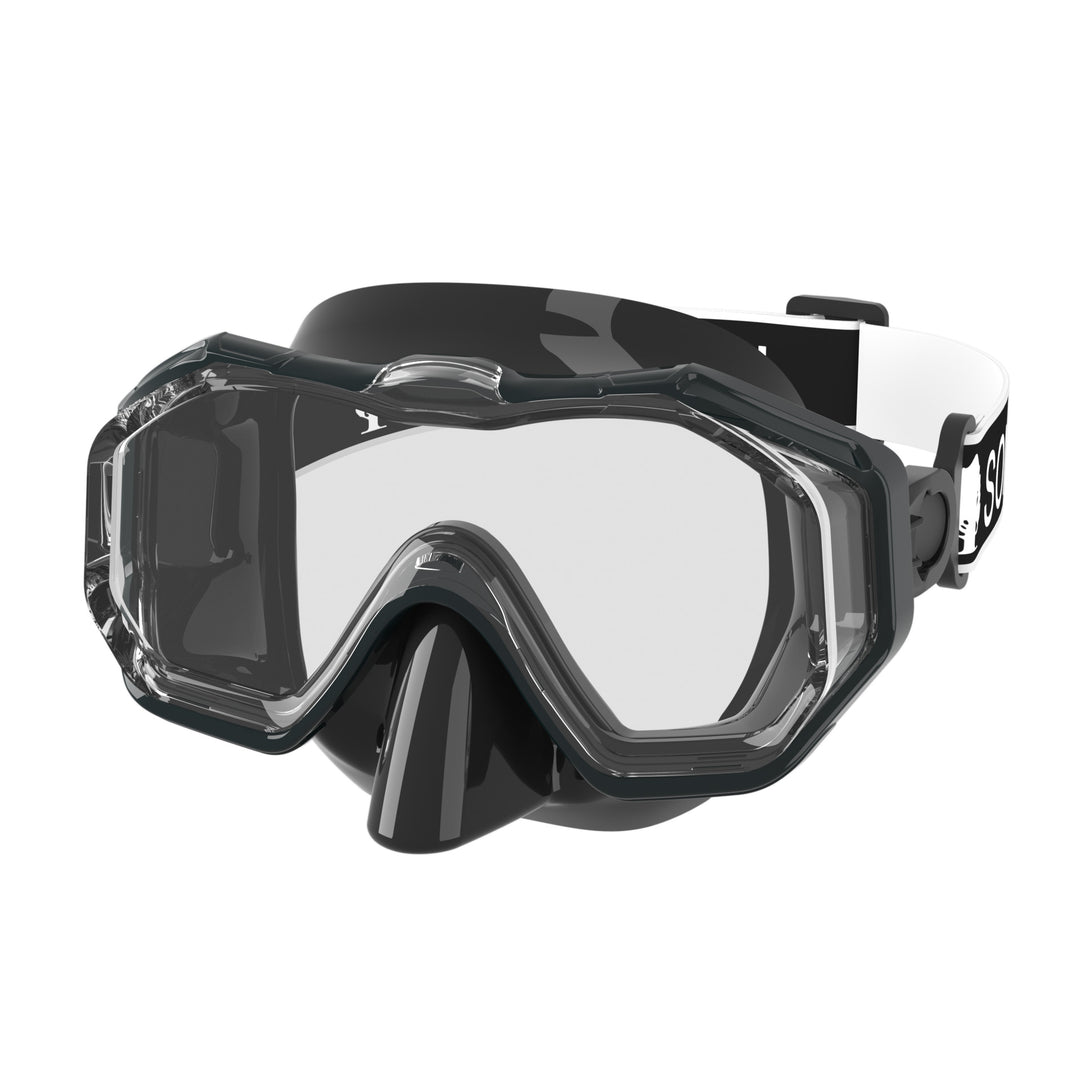 High-quality diving mask with flexible silicone rim and UV protection Bowlift