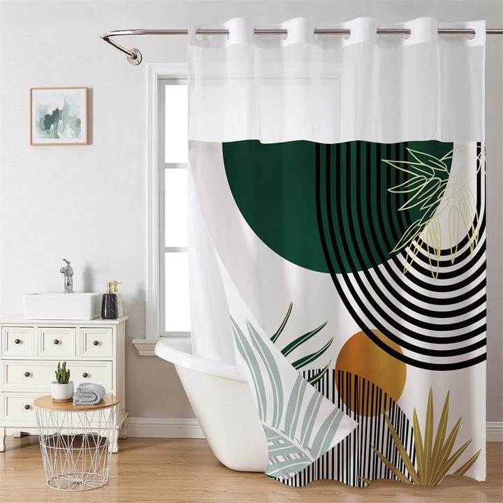 Luxury Marble Design Shower Curtain Bowlift