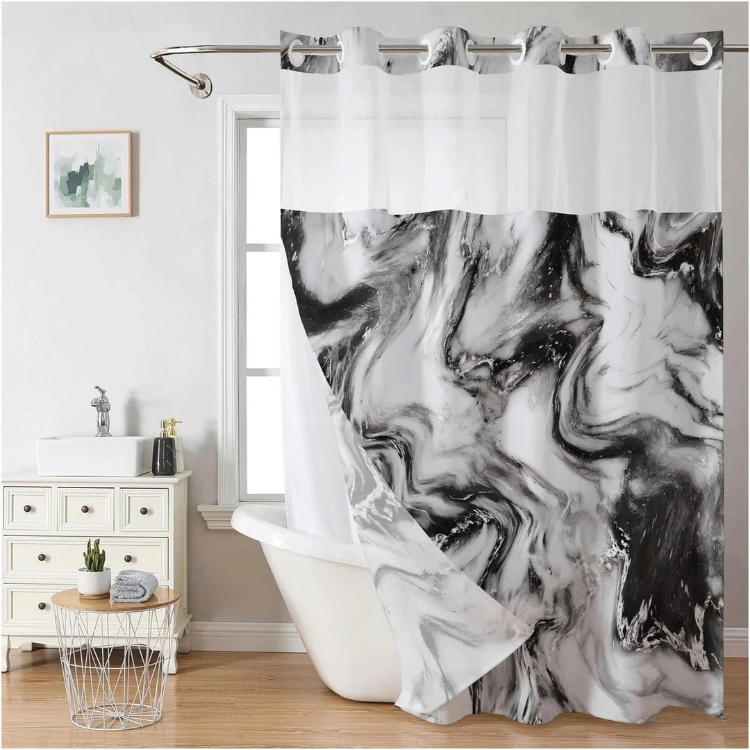 Artistic Floral Shower Curtain Bowlift