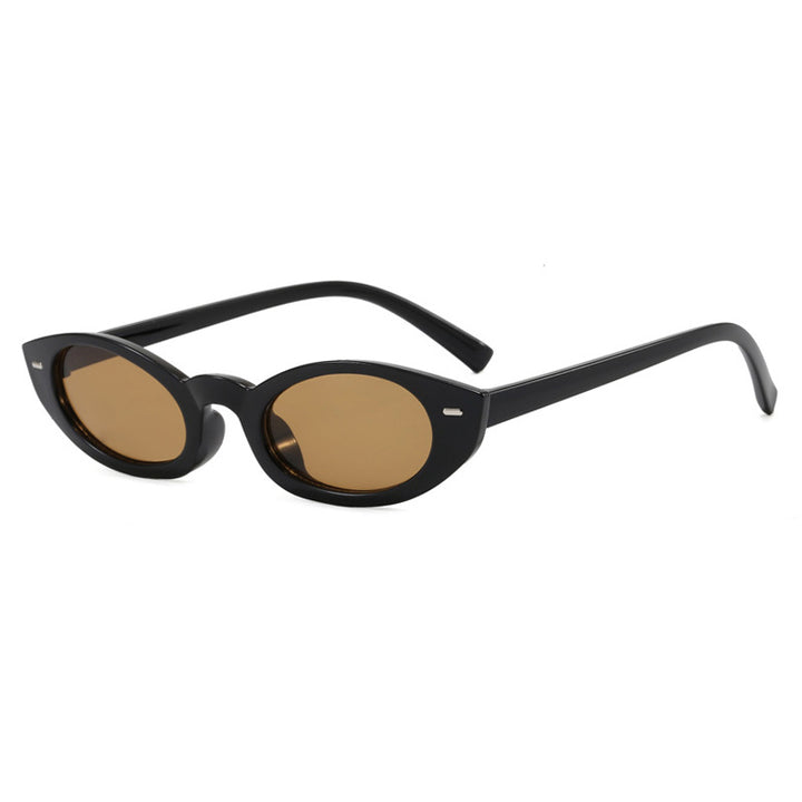 Women's Cat-Eye Sunglasses with Modern Transparent Frame Bowlift