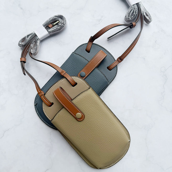 Leather Crossbody Phone Pouch Bowlift
