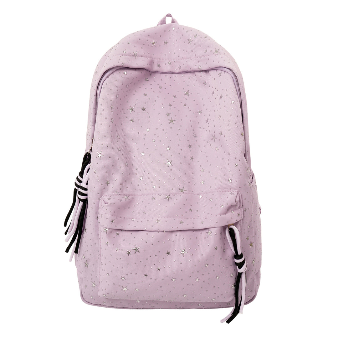 Star-Embellished Lightweight Backpack Bowlift