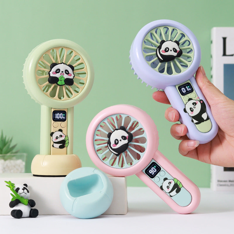 Women portable mini fan with cute panda design Bowlift