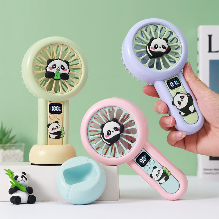 Women portable mini fan with cute panda design Bowlift