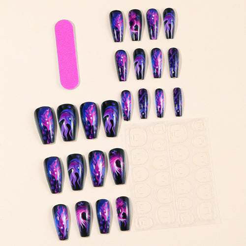 Artistic Phoenix-Themed Nail Art Extensions Bowlift