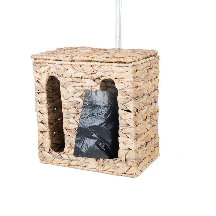 Wall-Mounted Wicker Storage Basket Bowlift