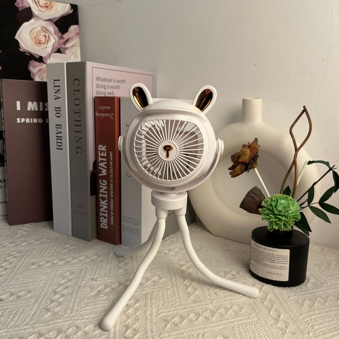 Cute Animal-Themed Portable Desk Fan Bowlift