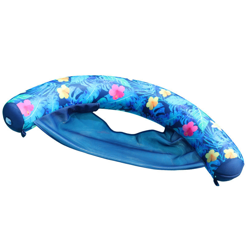 Women's Inflatable Swimming Lounge with Net Support Bowlift