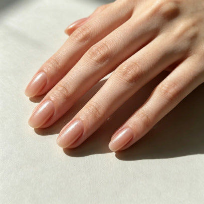 Natural Finish Press-On Nail Extensions Bowlift
