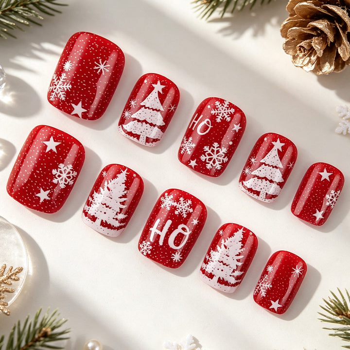 Festive Holiday-Themed Nail Art Bowlift 1787542979