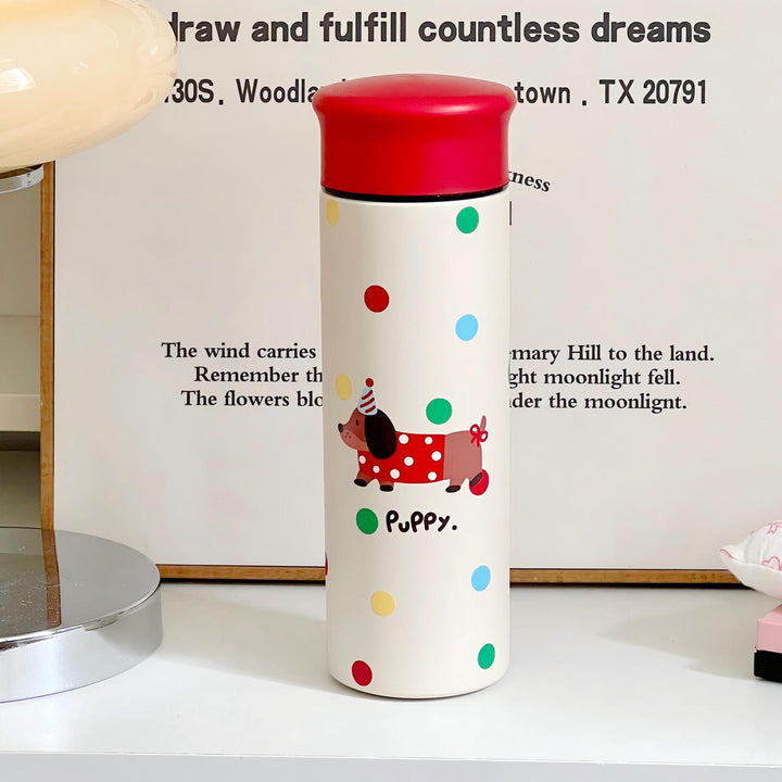 Women's coffee thermos in playful design Bowlift