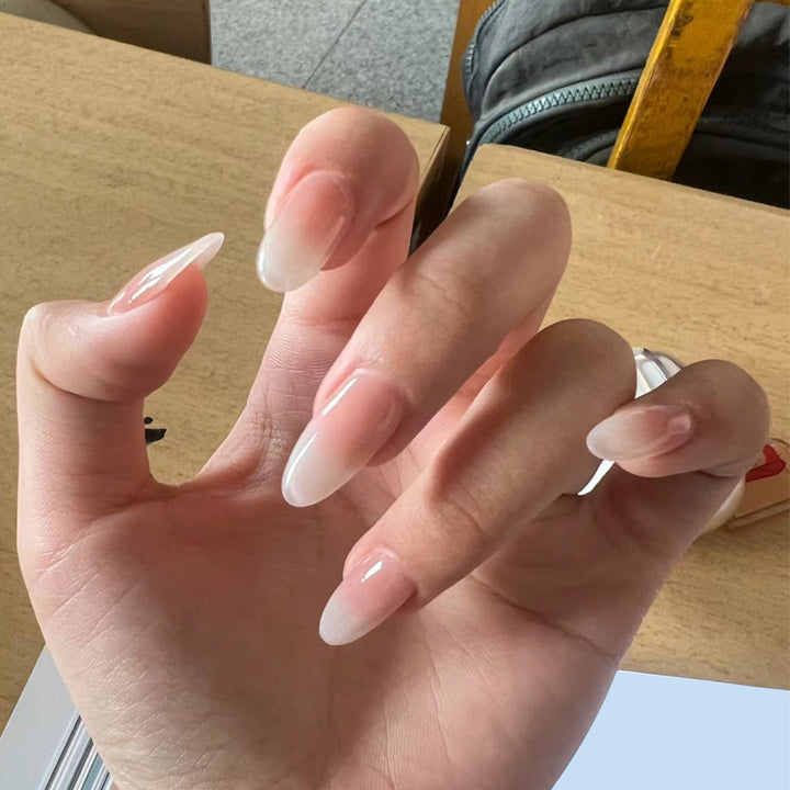 Iridescent Press-On Nail Set Bowlift