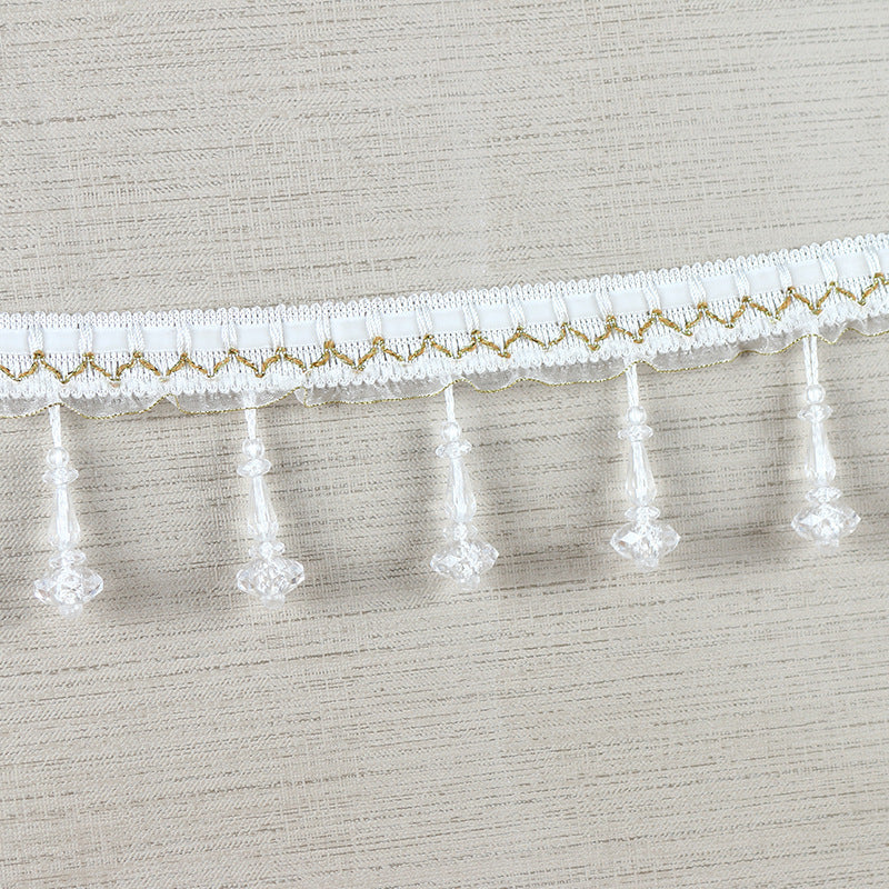 Decorative lace trim with pearls Bowlift