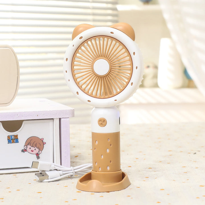 Portable Hand Fan with Animal Design Bowlift