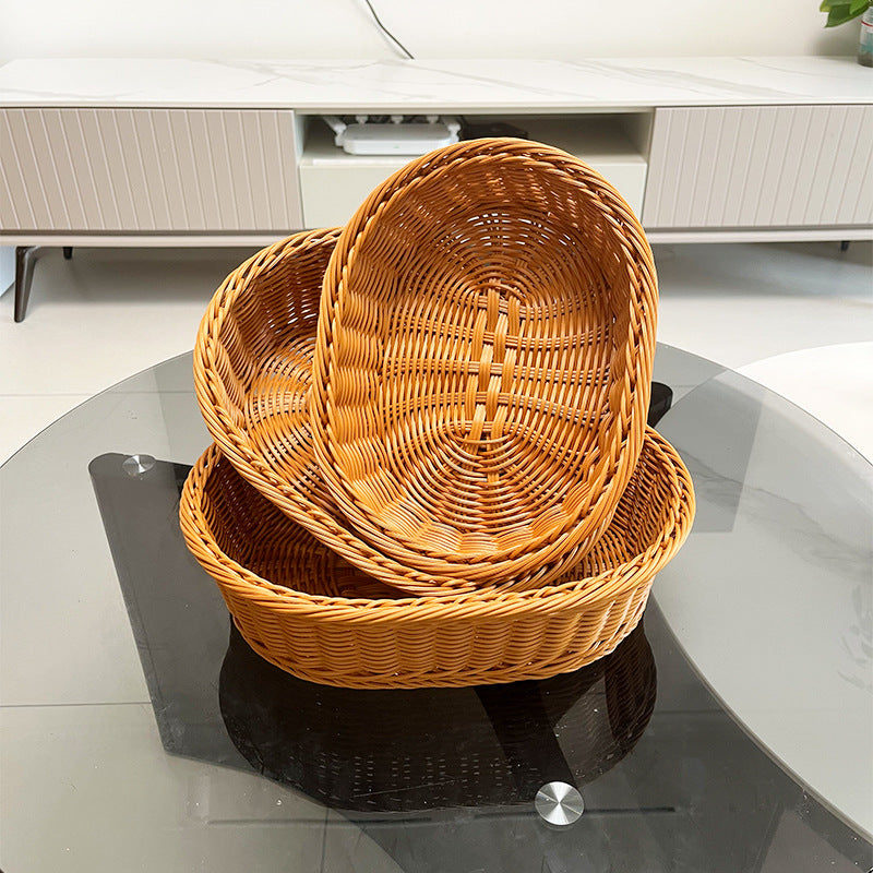 Woven Oval Serving Basket Bowlift
