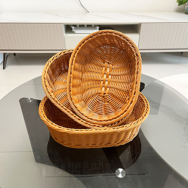 Woven Oval Serving Basket Bowlift