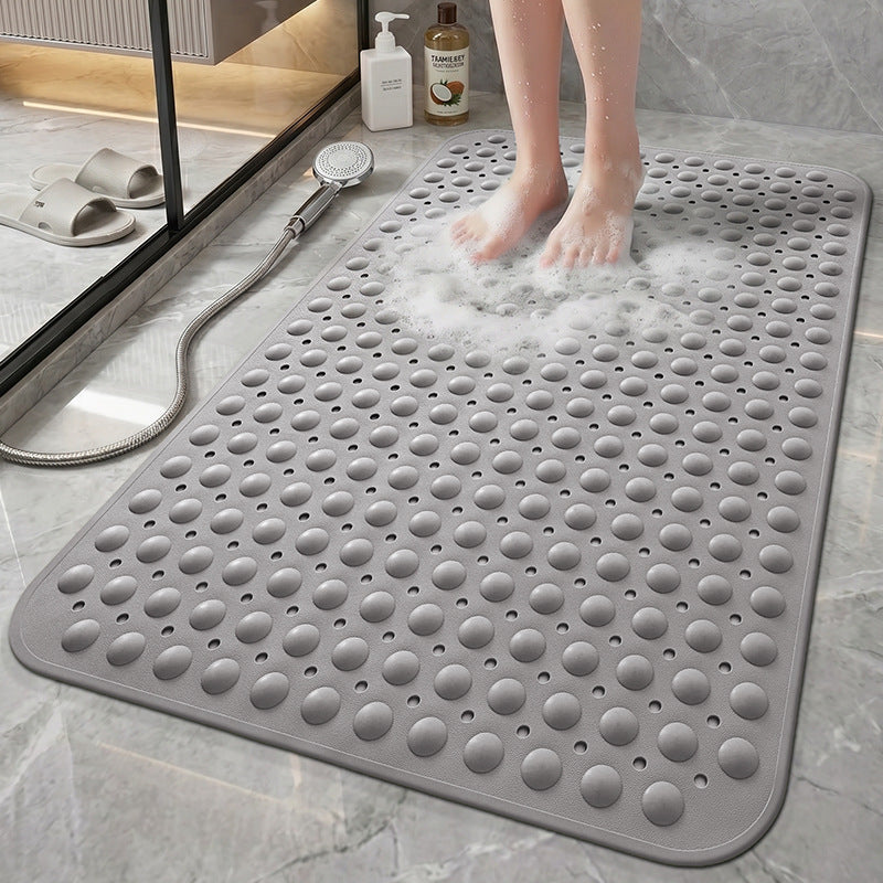Textured Anti-Slip Bath Mat With Raised Drainage Nodules Bowlift