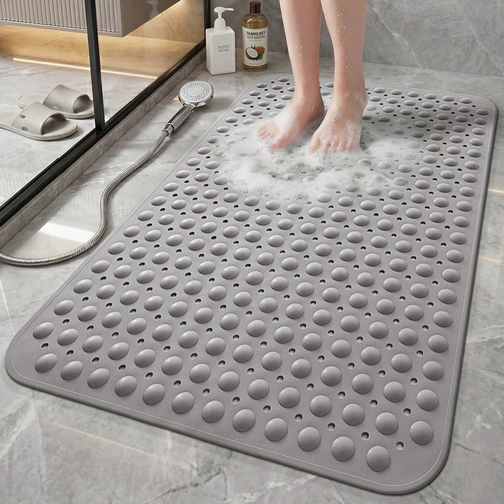 Textured Anti-Slip Bath Mat With Raised Drainage Nodules Bowlift