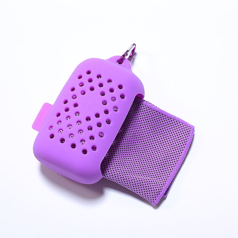 Women Portable Silicone Case with Integrated Cleaning Cloth Bowlift