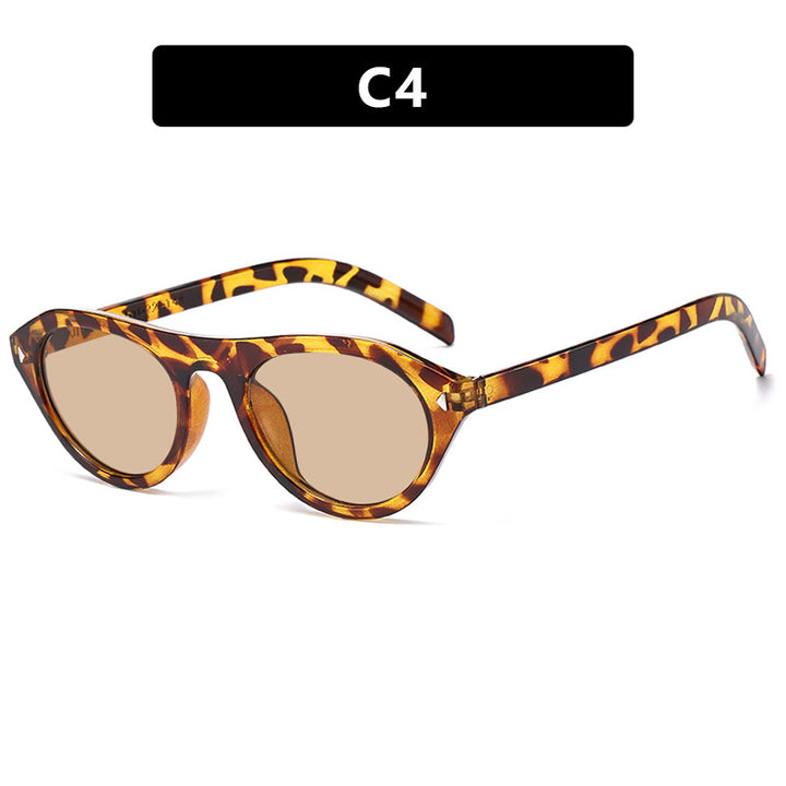 Women's fashionable sunglasses with curved frame and protective UV filter Bowlift