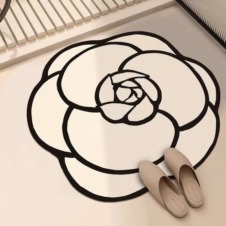 Floral Shape Area Mat