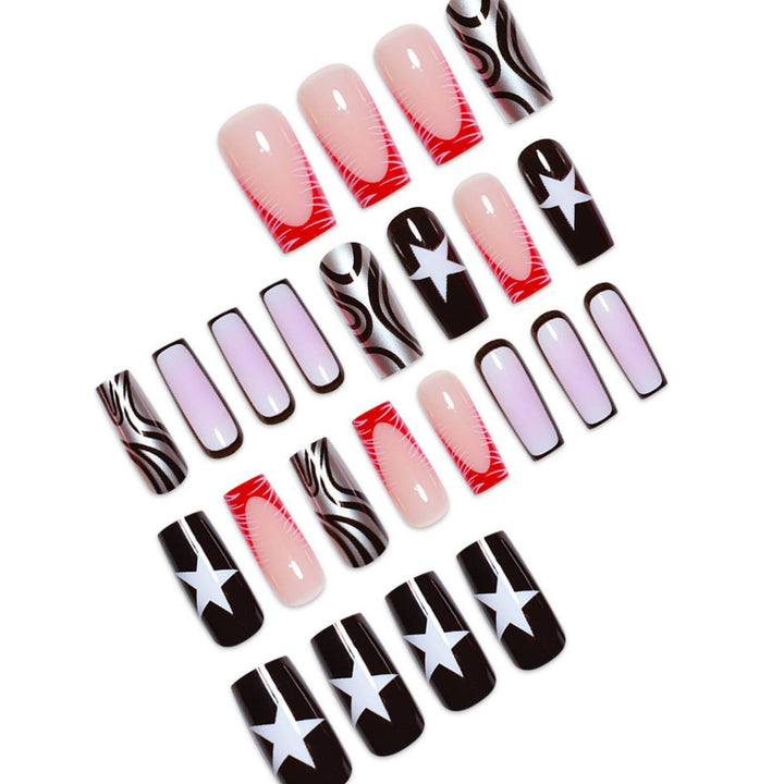 Artistic Geometric Nail Art Extensions Bowlift