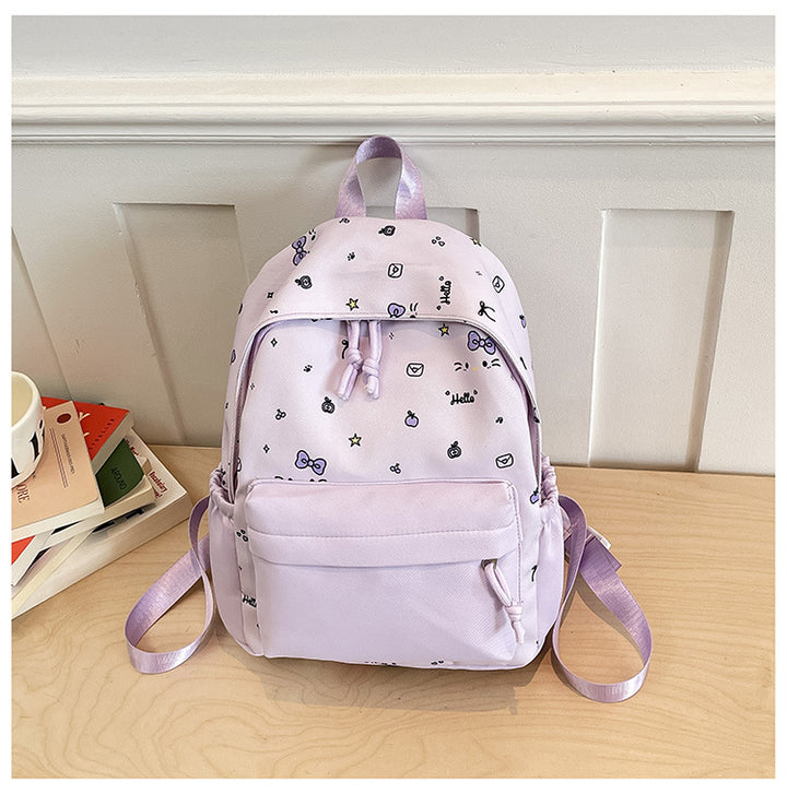Cute everyday backpack with embroidered bows Bowlift