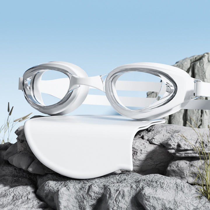 Men's Anti-Fog Precision Swimming Goggles Bowlift