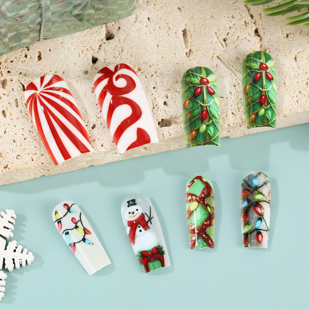 Creative Christmas Art Nails Set Bowlift
