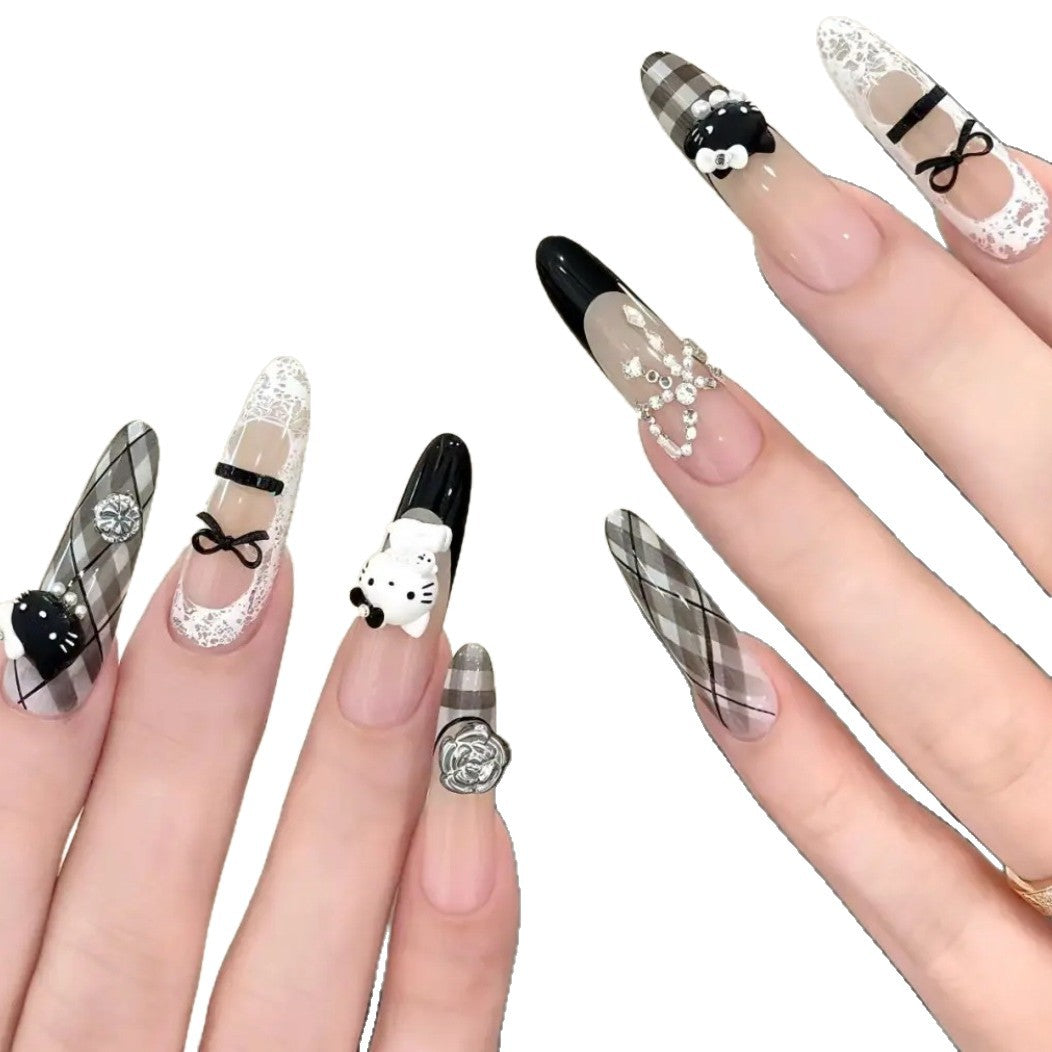 Creative Thematic Press-On Nail Design Bowlift