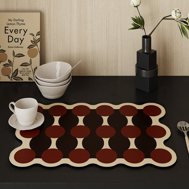 Vintage Coffee-Themed Table Mat