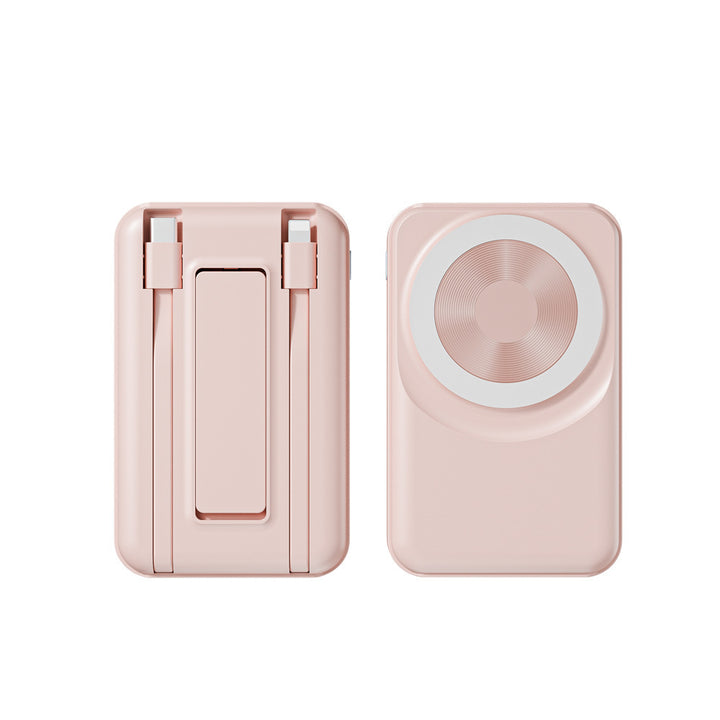 Portable power bank with multifunctional charging options and elegant design Bowlift