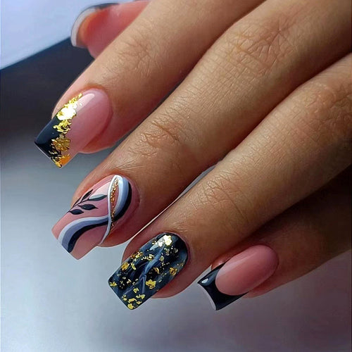 Artistic Luxury Press-On Nail Design Bowlift