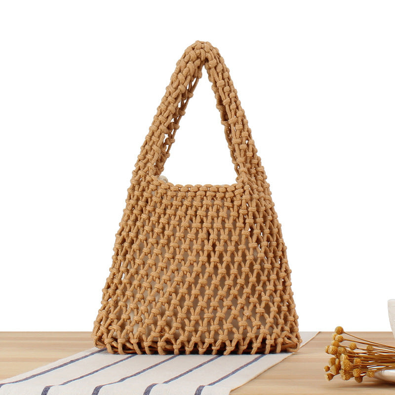Handcrafted Tote Bag in Modern Mesh Design Bowlift