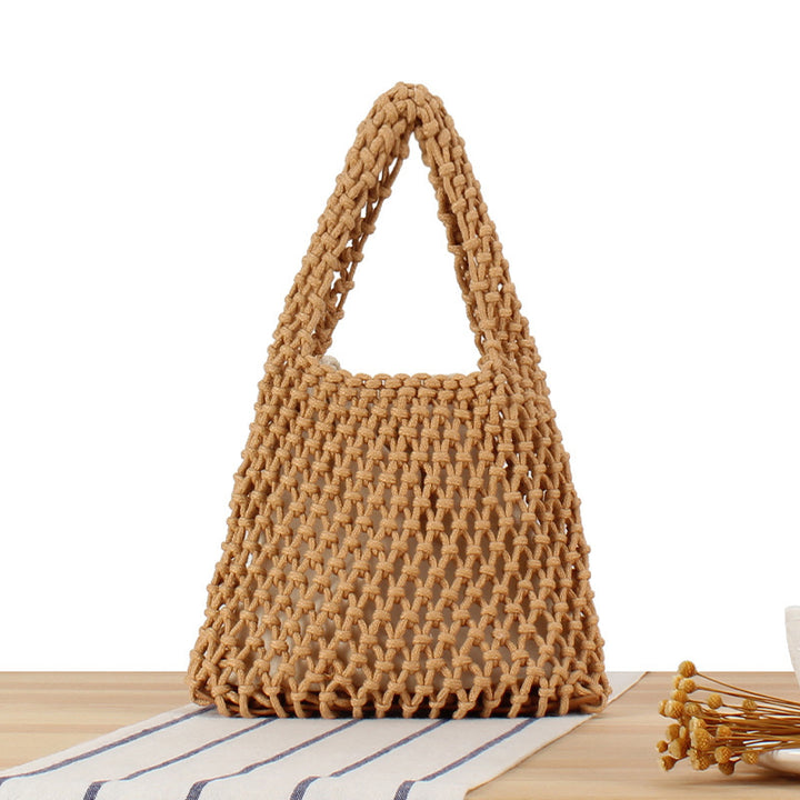 Handcrafted Tote Bag in Modern Mesh Design Bowlift
