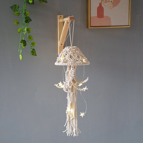 Decorative Macramé Jellyfish Wall Art Bowlift