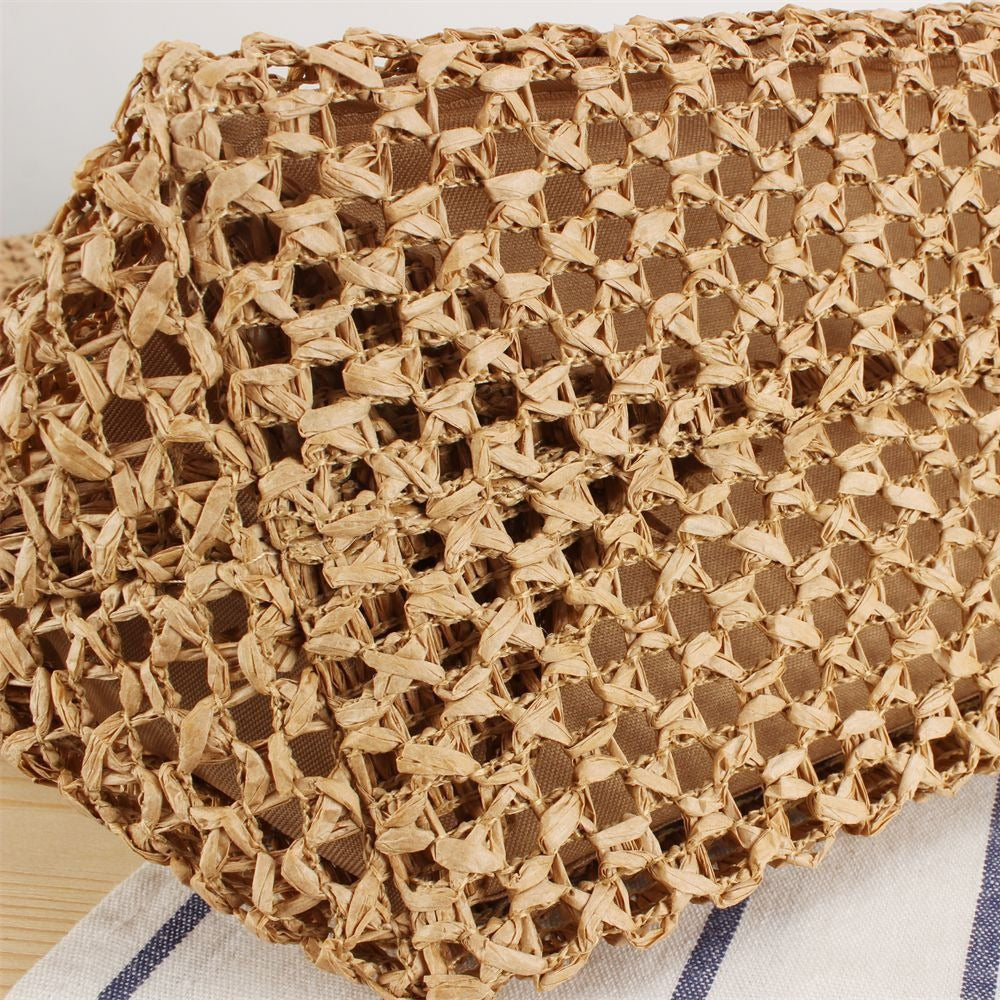 Hand-knotted basket bag with colorful lettering Bowlift