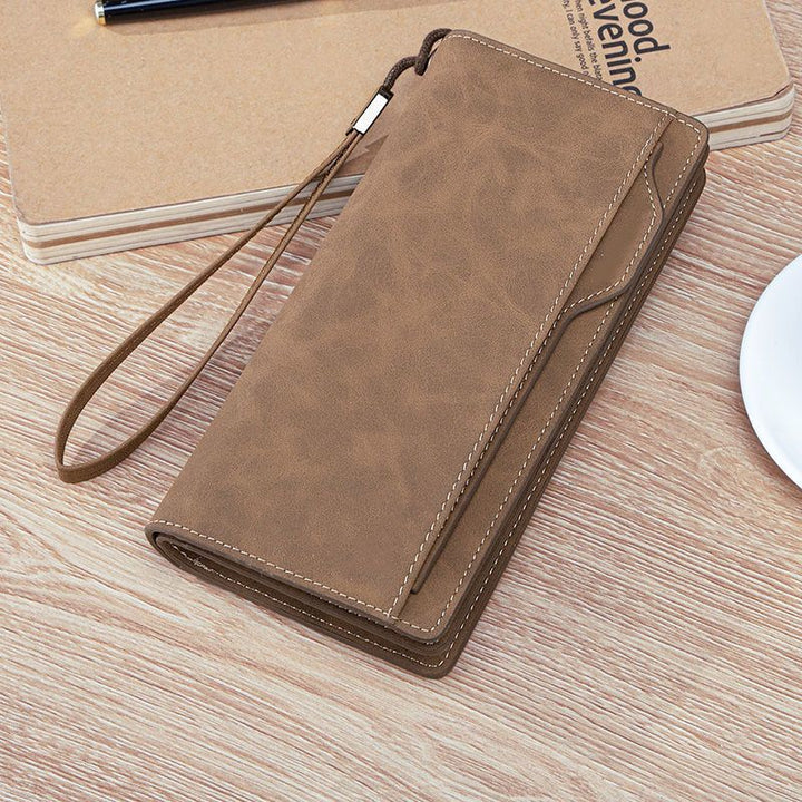 Elegant Leather Wallet with Wrist Strap Bowlift