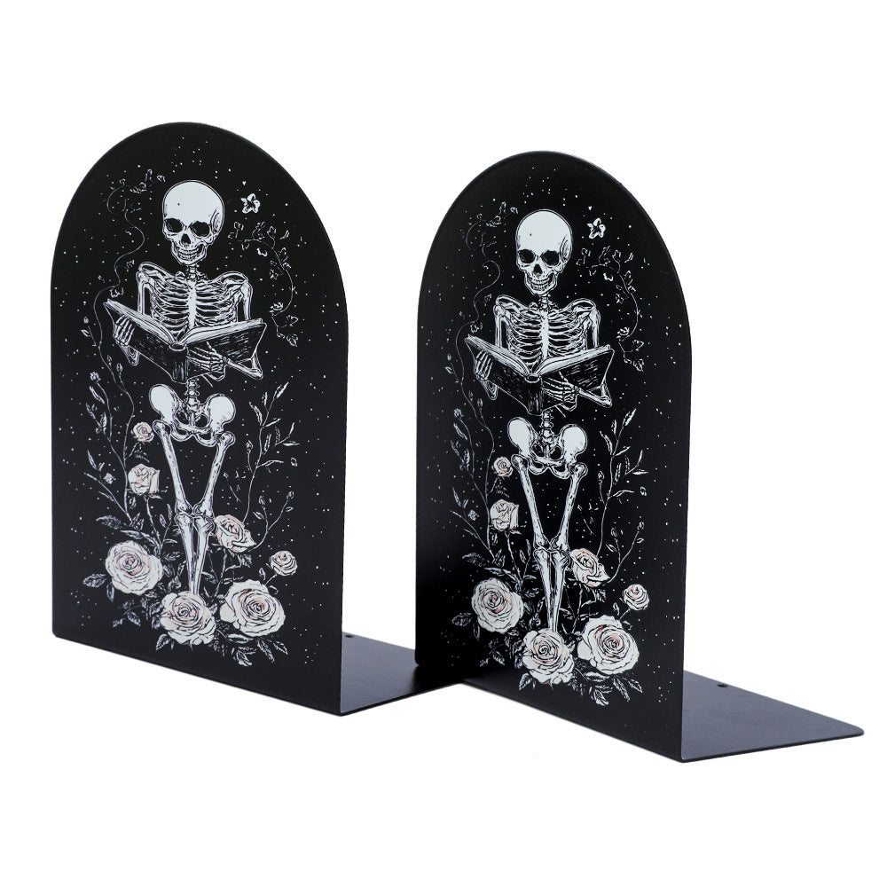 Skull Design Decorative Bookends