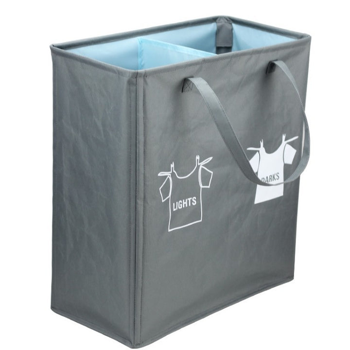 Laundry separator basket with handles and compartments Bowlift