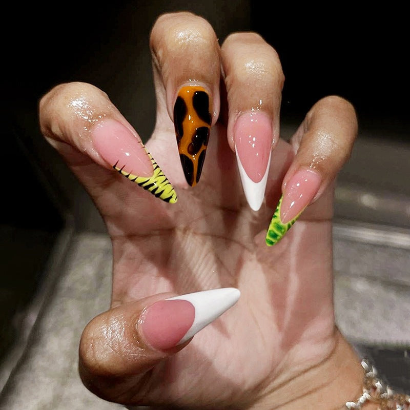 Creative nail art set with colorful designs and different shapes Bowlift