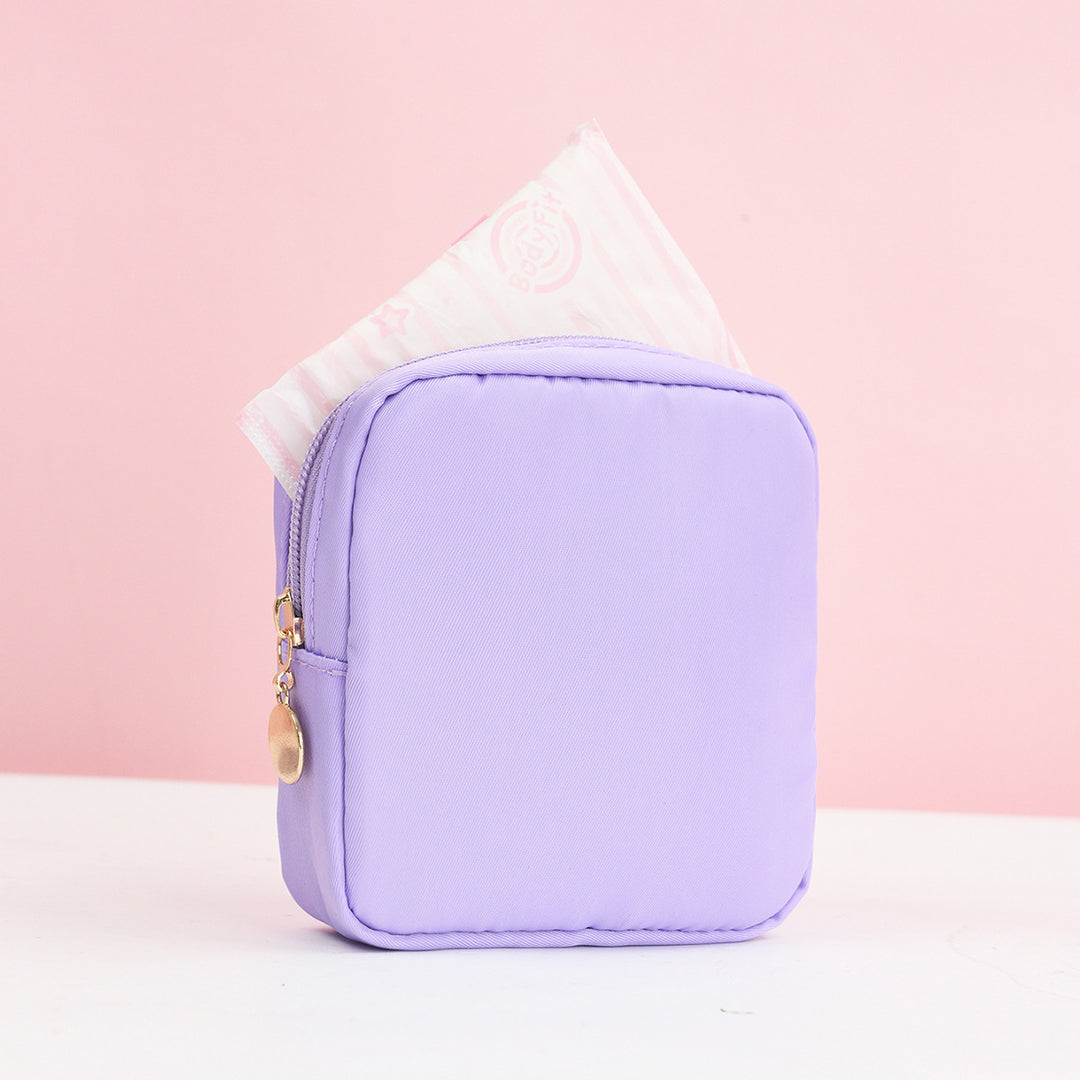 Cosmetic storage bag with fine stripe pattern Bowlift