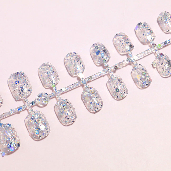 Glittery Press-On Nails Bowlift