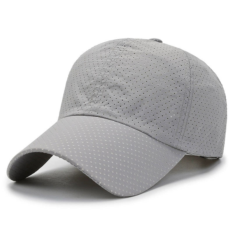 Women's Breathable Sport Cap with Hole Pattern Bowlift
